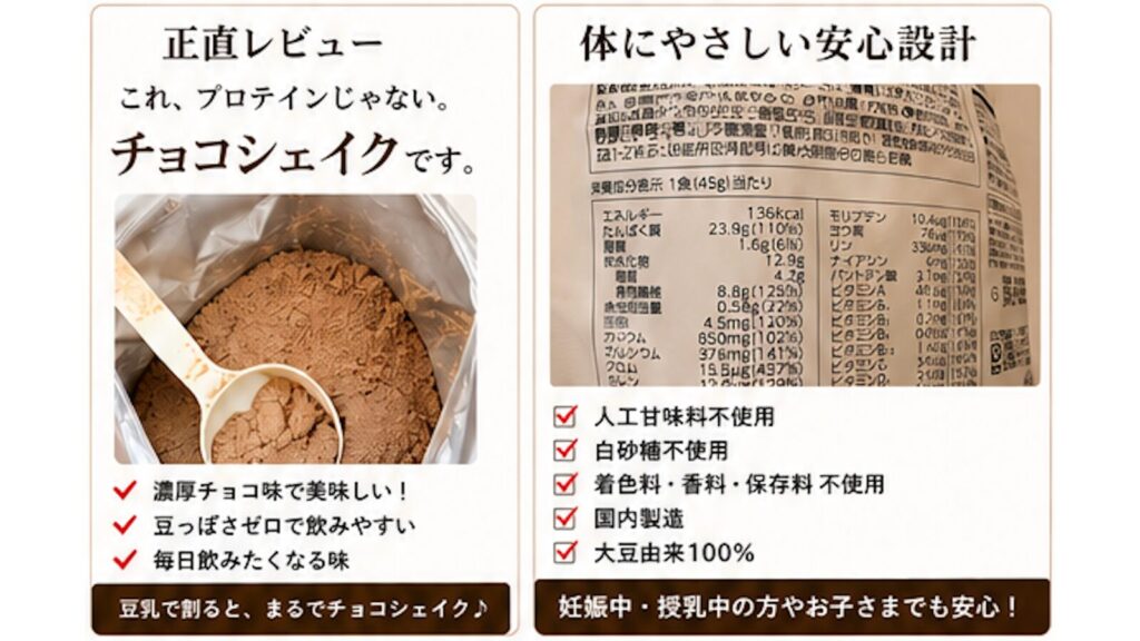 完全食TOKYOプロテイン（チョコ味）の口コミは本物！80→55kgのリアル体験談